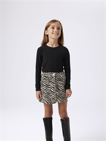 NAME IT Zebra Twill Skort Black